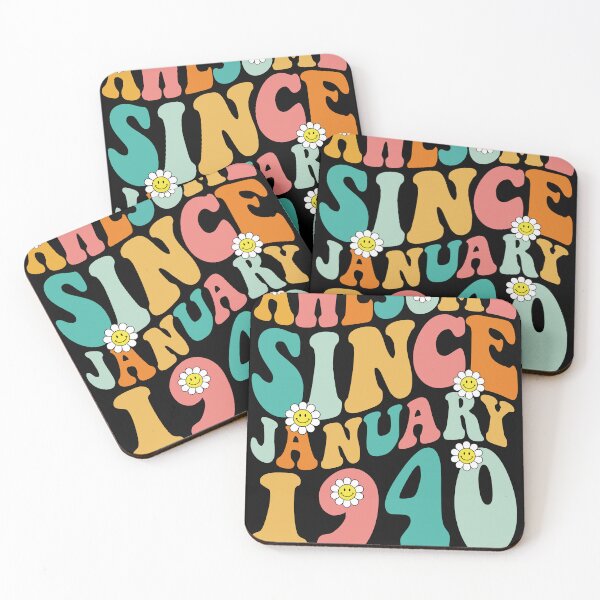 Item preview, Awesome Since January 1940 | Made In 1940 | Retro Groovy Birthday designed and sold by Christina-grich.
