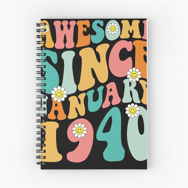 Item preview, Awesome Since January 1940 | Made In 1940 | Retro Groovy Birthday designed and sold by Christina-grich.