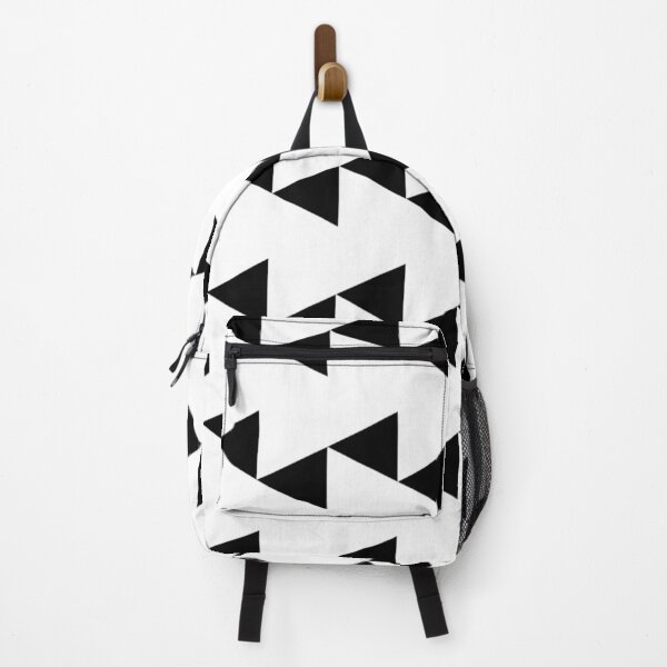 Item preview, Black and White Rows, Lines of Triangles, a Simple Zigzag Pattern designed and sold by PenguinForests.