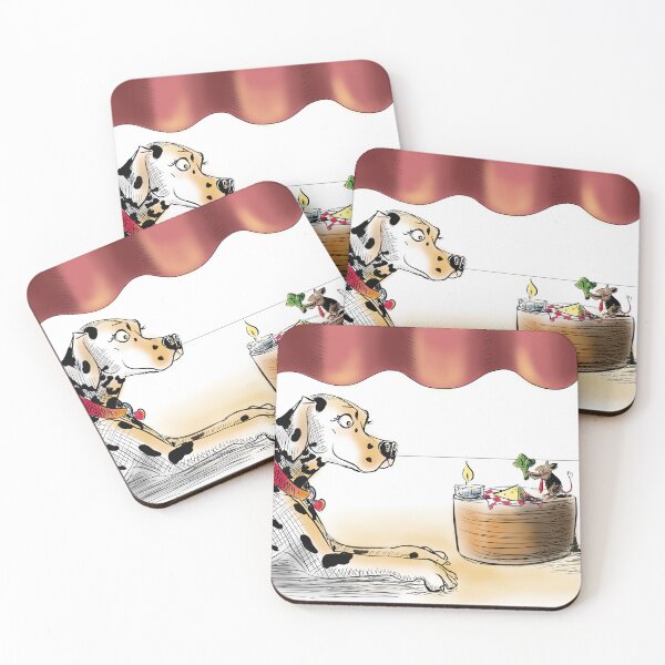 Item preview, ‘Love Is Love’ Dalmatian and Mouse Humorous Cartoon  designed and sold by Tea&Zoomies.