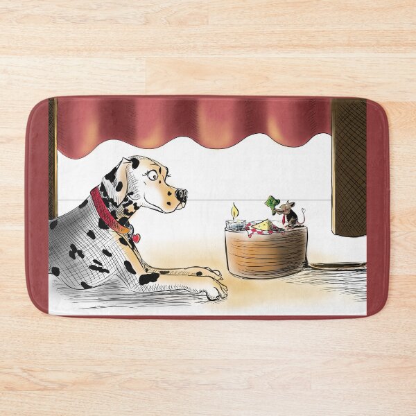 Item preview, ‘Love Is Love’ Dalmatian and Mouse Humorous Cartoon  designed and sold by Tea&Zoomies.