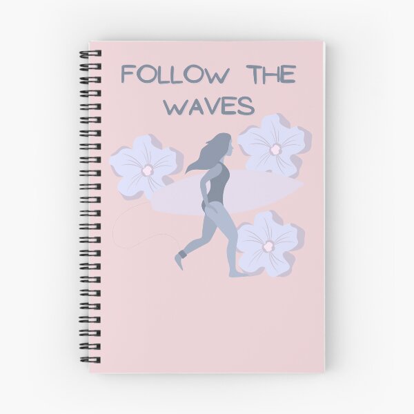 Item preview, FOLLOW THE WAVES - Woman Surfing designed and sold by Shaka-Surf-Tees.