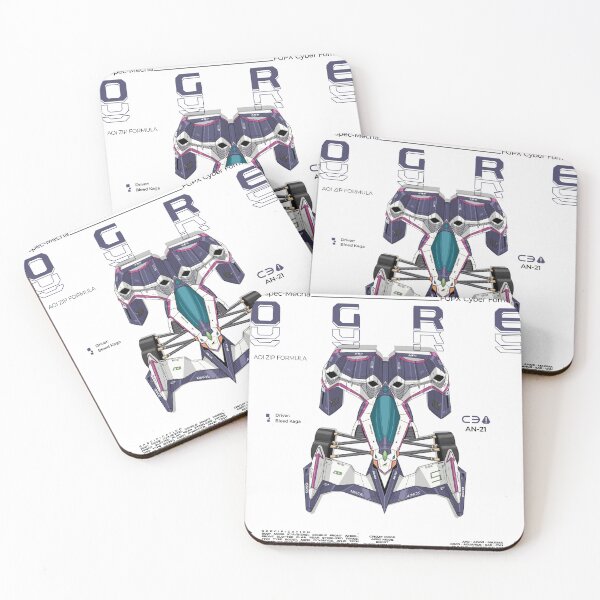 Item preview, Cyber Formula : Aoi Ogre AN-21 detailed illustration with urban graphic design designed and sold by efiik.