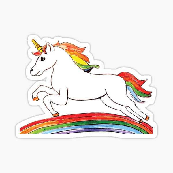 Happy Unicorn Sticker