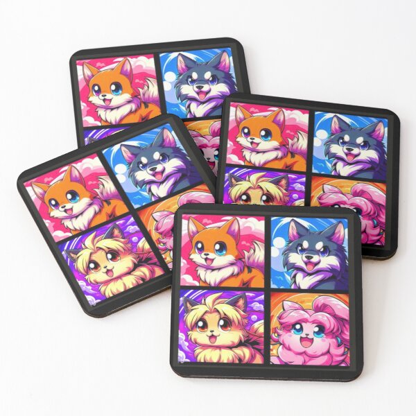 Item preview, Group Anime Pet Cats designed and sold by Myra365Art.