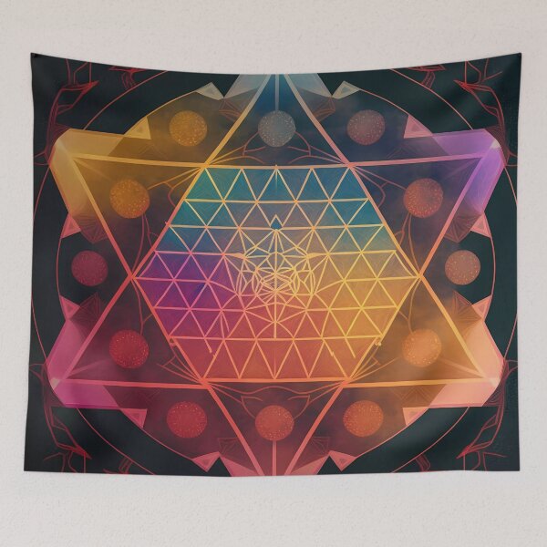 Item preview, “Voxelized Triangular Structure of Crystals” designed and sold by Art-Vortex-fr.