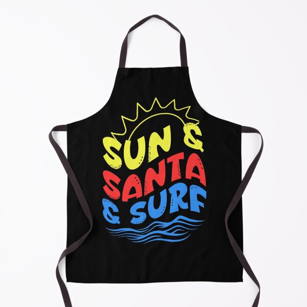 Item preview, Retro Christmas Typography: 'Sun, Santa, Surf!' in Groovy Style designed and sold by Sun Sand & Sea Art.