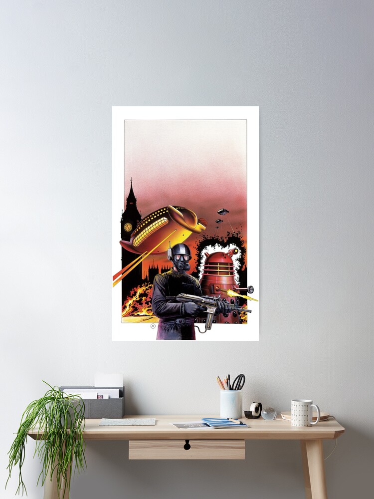 Thumbnail 1 of 3, Poster, The 1st Doctor and the Invasion of the Earth designed and sold by House of Achilleos.