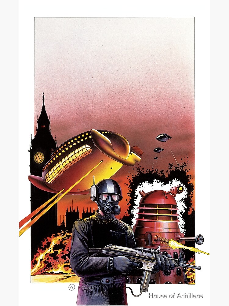 Artwork view, The 1st Doctor and the  Invasion of the Earth designed and sold by House of Achilleos
