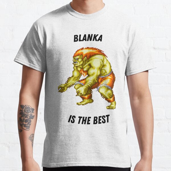 Street Fighter 6 Blanka Graffiti T-Shirt, Men's Graphic Gaming Tees