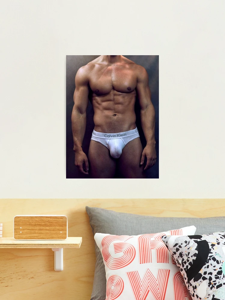 White Underwear Stud Bulge Photographic Print for Sale by baraclub