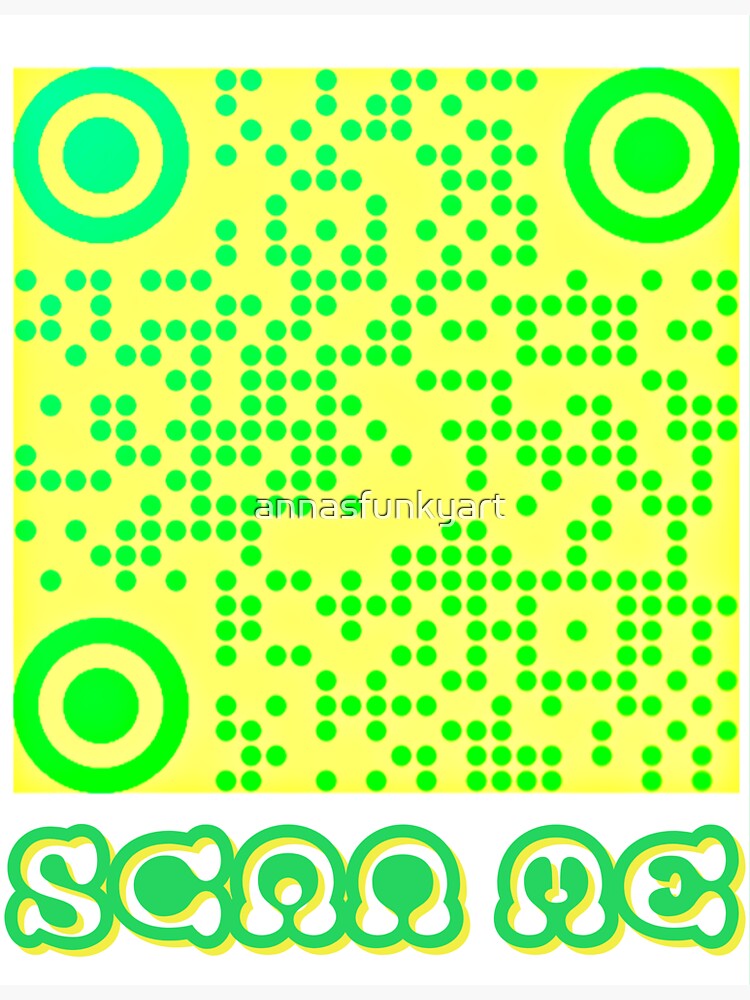 Thumbnail 3 of 3, Sticker, QR Code designed and sold by annasfunkyart.
