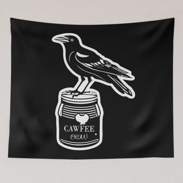 Item preview, Cawfee crow, coffee time designed and sold by LuckyFamily.