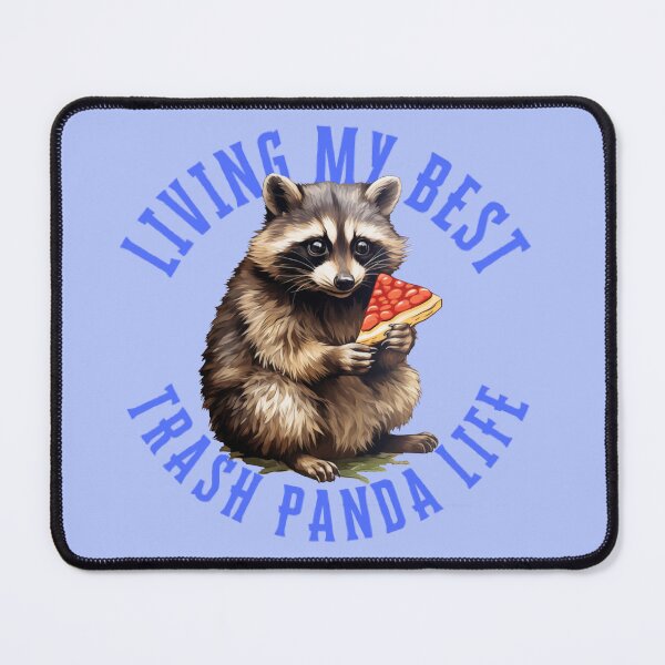 Item preview, Living My Best Trash Panda Life Raccoon with Pizza Sticker designed and sold by ChrisM63.