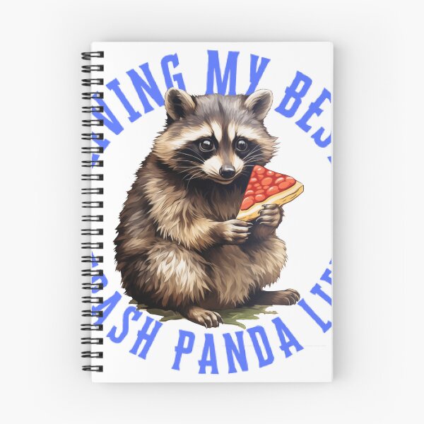 Item preview, Living My Best Trash Panda Life Raccoon with Pizza Sticker designed and sold by ChrisM63.