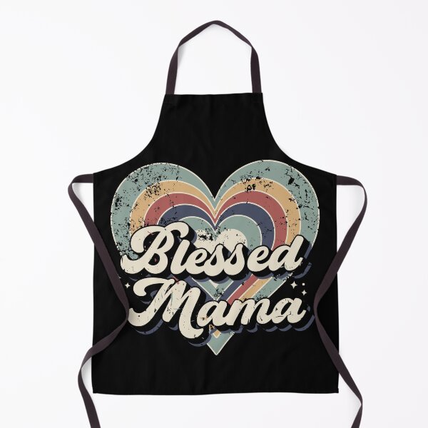 Item preview, Blessed Mama | Thanksgiving Colorful Heart for Mom - Black designed and sold by PearlMoonGrapes.