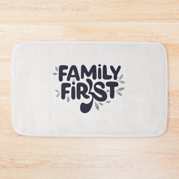 Item preview, "Family First, Always Bold Typography Design" designed and sold by AI-volution.