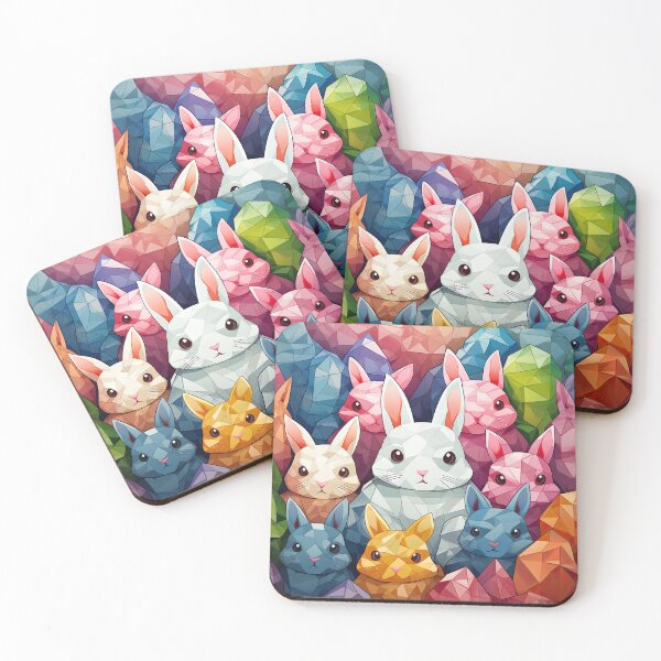 Item preview, Cute Geometric Bunny Pattern designed and sold by BetterDesigners.