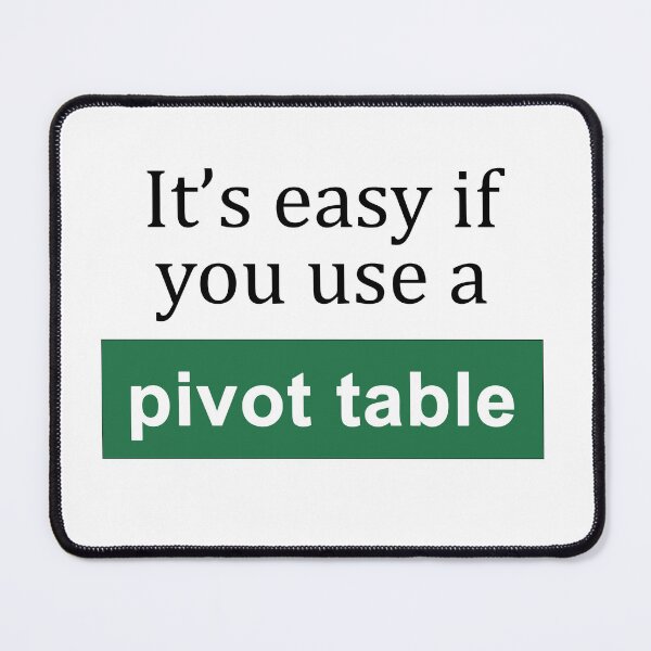 Item preview, It's Easy if You Use a Pivot Table designed and sold by ThePurpleFrog.