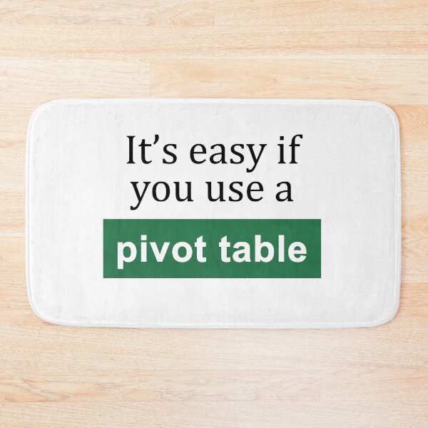 Item preview, It's Easy if You Use a Pivot Table designed and sold by ThePurpleFrog.