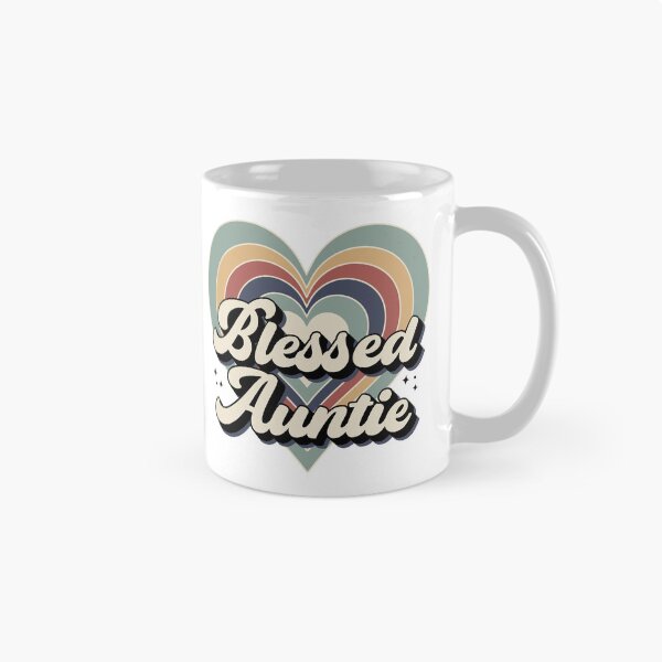 Item preview, Blessed Auntie | Thanksgiving Colorful Heart for Aunt - Black designed and sold by PearlMoonGrapes.