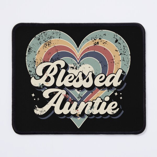 Item preview, Blessed Auntie | Thanksgiving Colorful Heart for Aunt - Black designed and sold by PearlMoonGrapes.