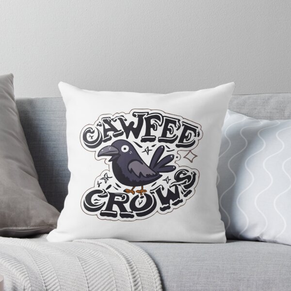 Item preview, Cawfee crow, funny coffee time designed and sold by LuckyFamily.