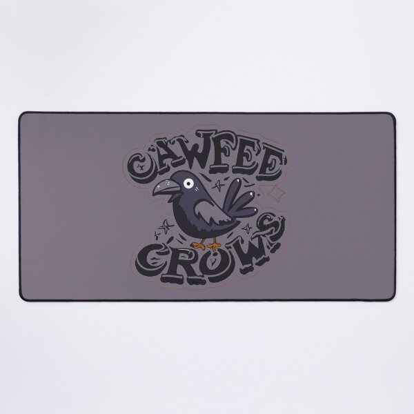 Item preview, Cawfee crow, funny coffee time designed and sold by LuckyFamily.