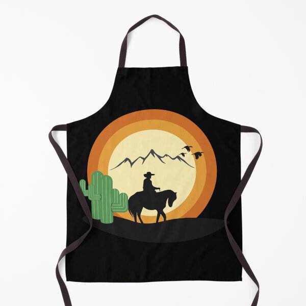 Item preview, Lone Cowboy, Desert Sunset, Cactus & Mountain Silhouette designed and sold by delohill.