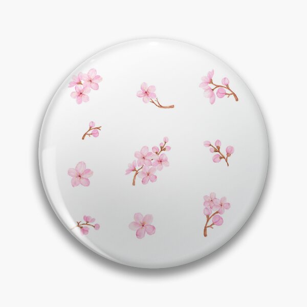 Item preview, Watercolor Pink Cherry Blossom Flowers  designed and sold by silviaol.
