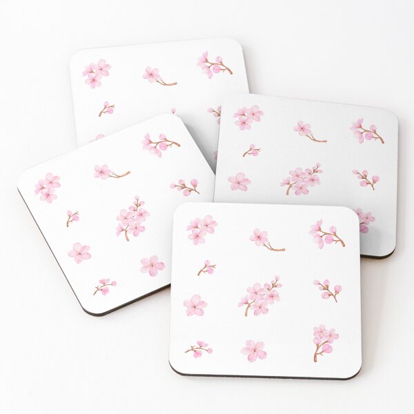 Item preview, Watercolor Pink Cherry Blossom Flowers  designed and sold by silviaol.