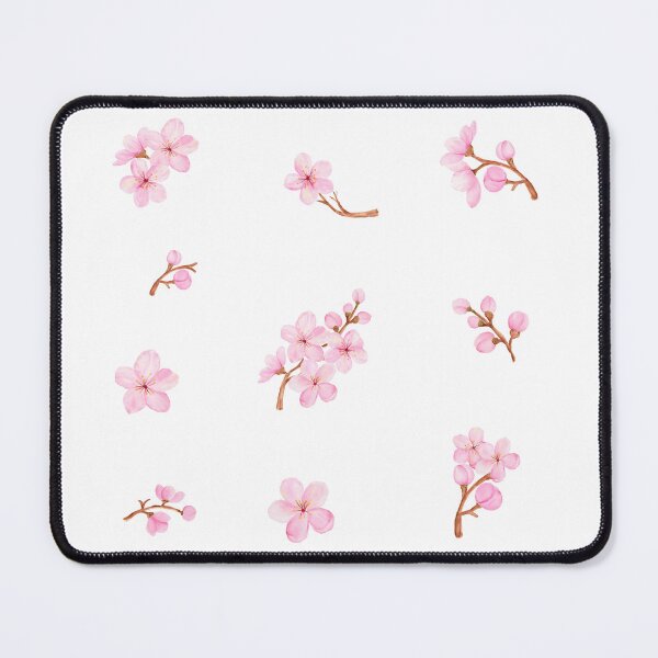 Item preview, Watercolor Pink Cherry Blossom Flowers  designed and sold by silviaol.