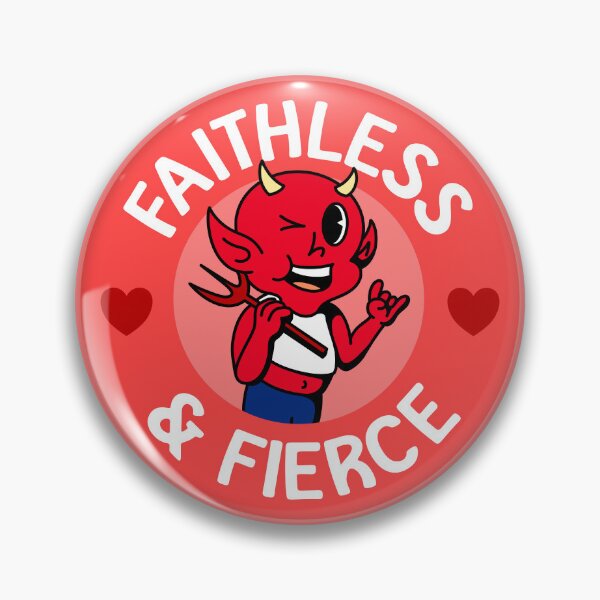Item preview, Faithless and Fierce - Cute Queer Atheist Devil designed and sold by Picket Club.