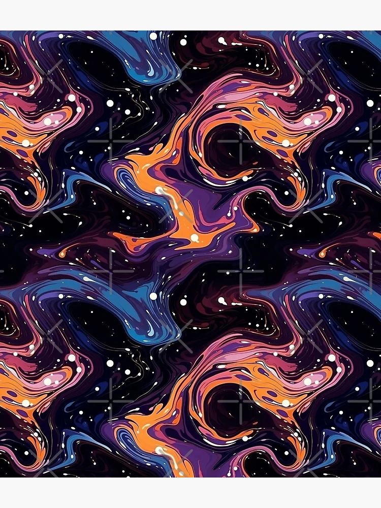 Thumbnail 3 of 3, Backpack, Abstract space pattern 01 designed and sold by DefauItCube.