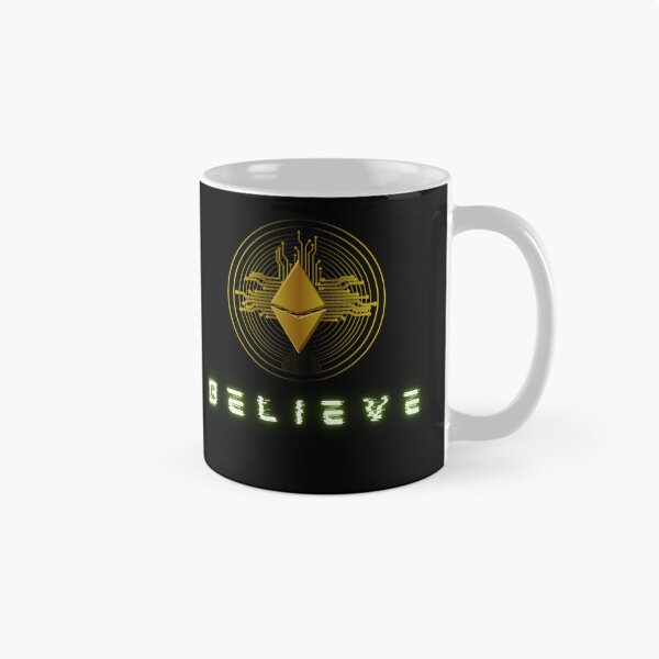 Artikelvorschau, Ethereum, Believe, Believe in Ethereum, Ether, ETH, to the moon, Crypto, Krypto, Blockchain, HODL, Trading, Bitcoin, BTC, cryptocurrency entworfen und verkauft von karlsageder.