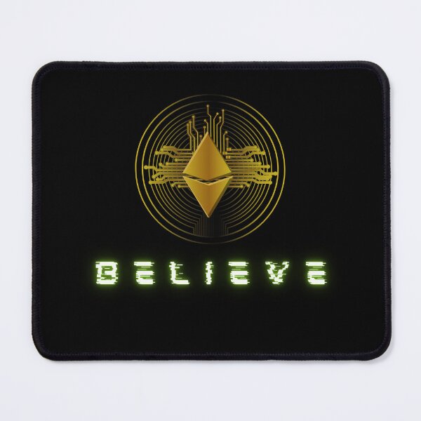 Item preview, Ethereum, Believe, Believe in Ethereum, Ether, ETH, to the moon, Crypto, Krypto, Blockchain, HODL, Trading, Bitcoin, BTC, cryptocurrency designed and sold by karlsageder.