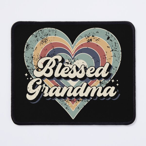 Item preview, Blessed Grandma | Thanksgiving Colorful Heart for Grandma - Black designed and sold by PearlMoonGrapes.