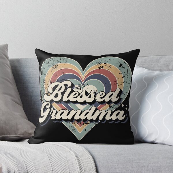 Item preview, Blessed Grandma | Thanksgiving Colorful Heart for Grandma - Black designed and sold by PearlMoonGrapes.