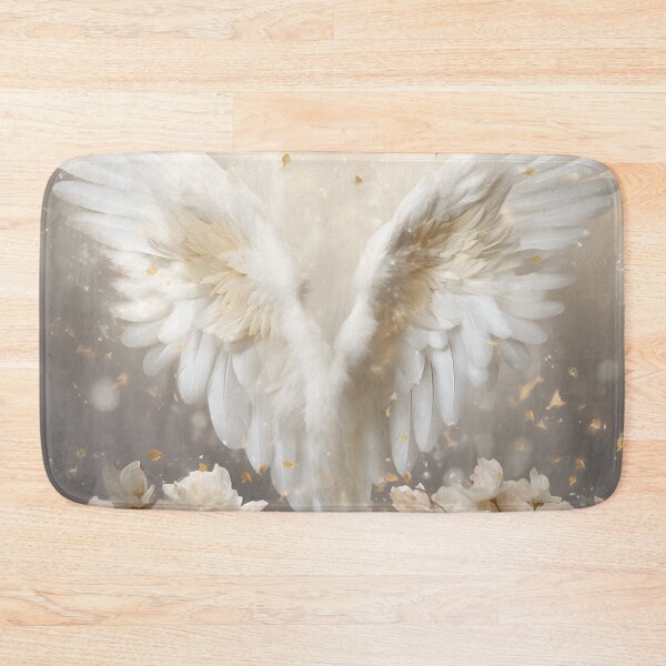 Item preview, Stunning angel wings with white roses designed and sold by dcrc.