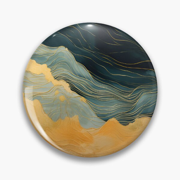 Item preview, Abstract topography with gold earthtones designed and sold by dcrc.