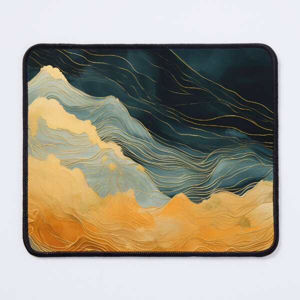 Item preview, Abstract topography with gold earthtones designed and sold by dcrc.