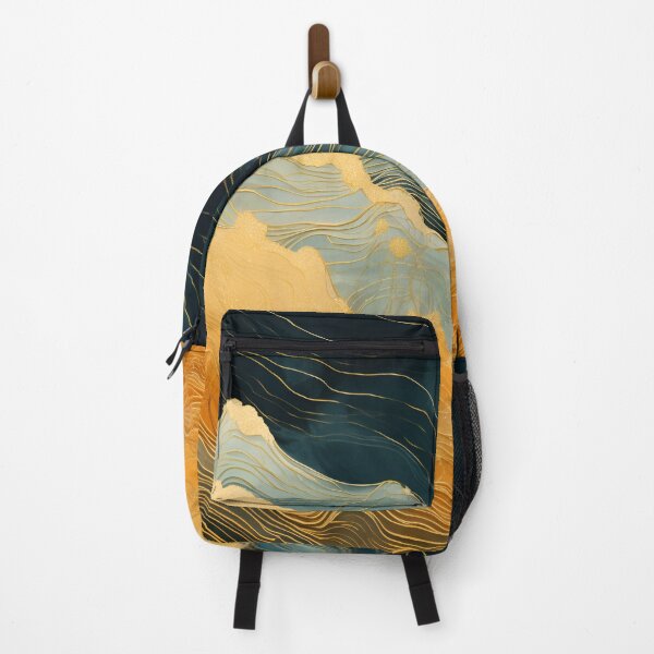 Item preview, Abstract topography with gold earthtones designed and sold by dcrc.