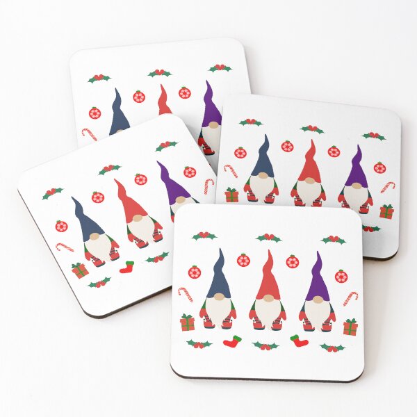 Item preview, Colorful Christmas gnomes. designed and sold by AtelierDelights.