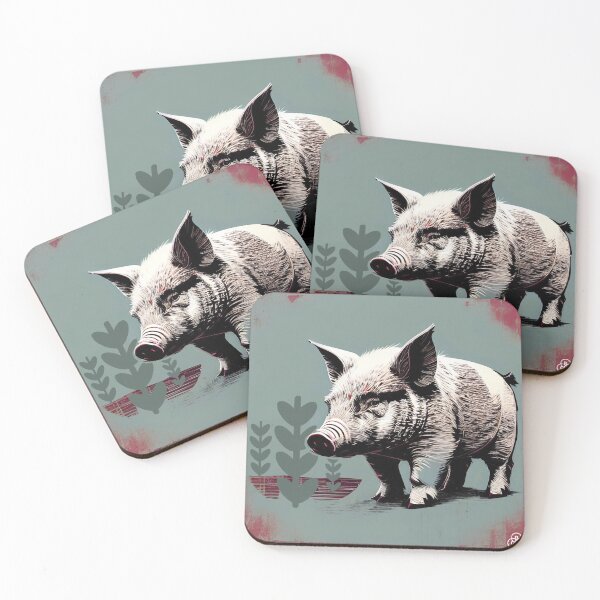 Item preview, Farm pig 007 designed and sold by RGBprints.