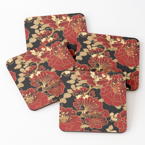 Item preview, Japanese Floral Red designed and sold by Nicholas Panek.