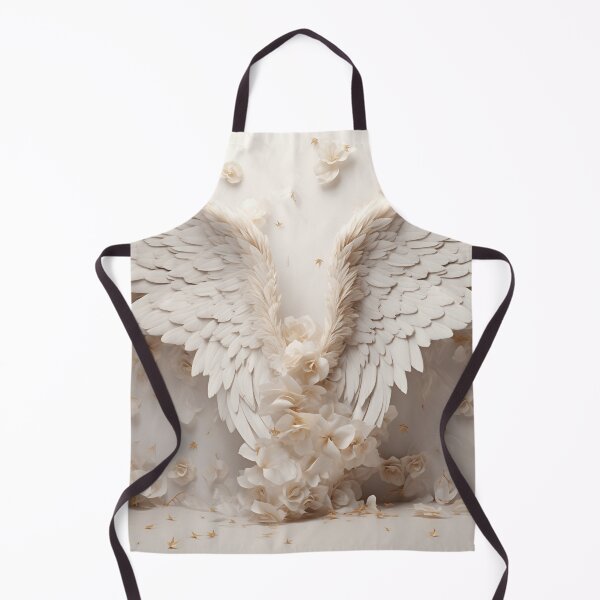 Item preview, stunning angel wings with white roses designed and sold by dcrc.
