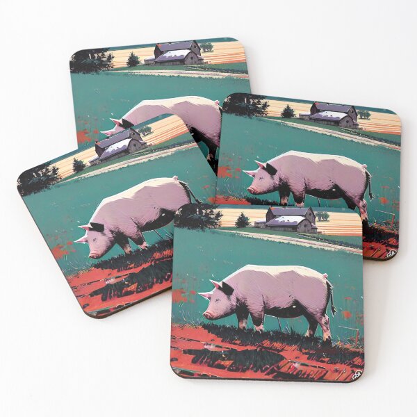 Item preview, Farm pig 009 designed and sold by RGBprints.
