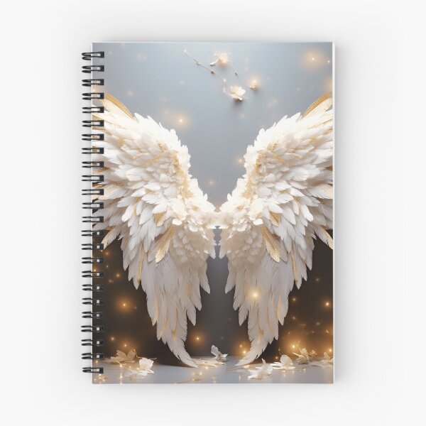 Item preview, stunning angel wings with white roses designed and sold by dcrc.