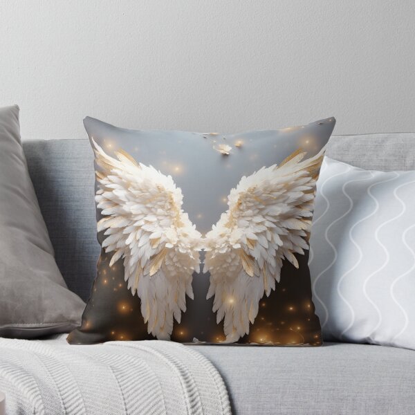 Item preview, stunning angel wings with white roses designed and sold by dcrc.