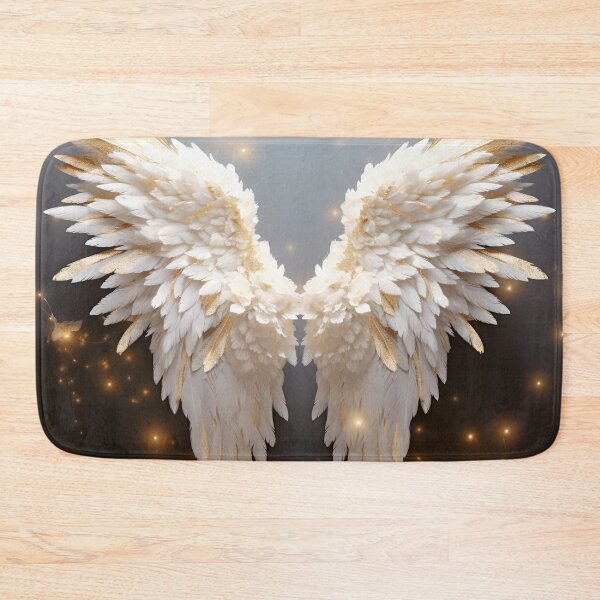 Item preview, stunning angel wings with white roses designed and sold by dcrc.